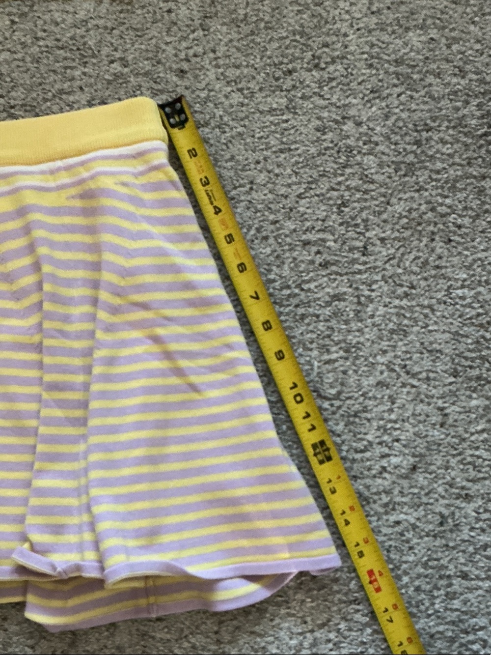 NWT Mustard Seed Knit Top + Skort Set ~ Yellow & Lavender Stripe - Picture 9 of 11